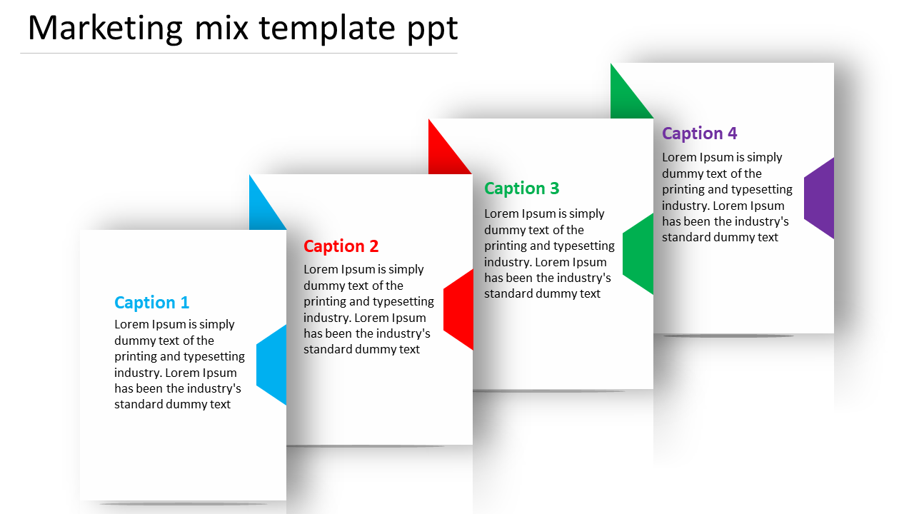 Extraordinary Marketing Mix Template PPT Presentation